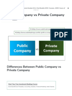 Public and Private Companies