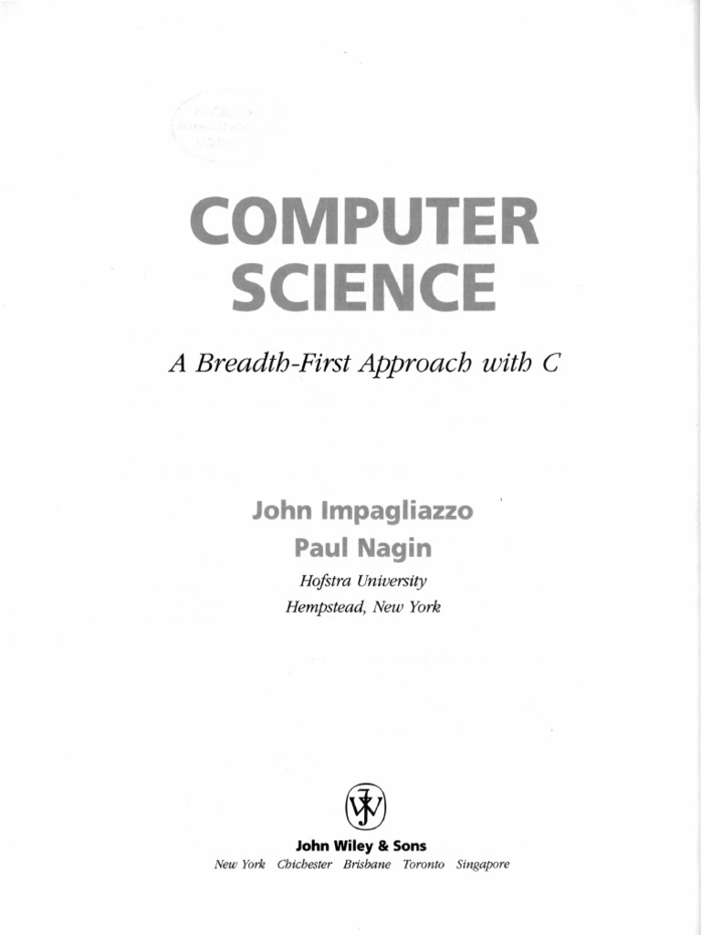 ICS Breadth First Approach Introduction PDF Error Detection And