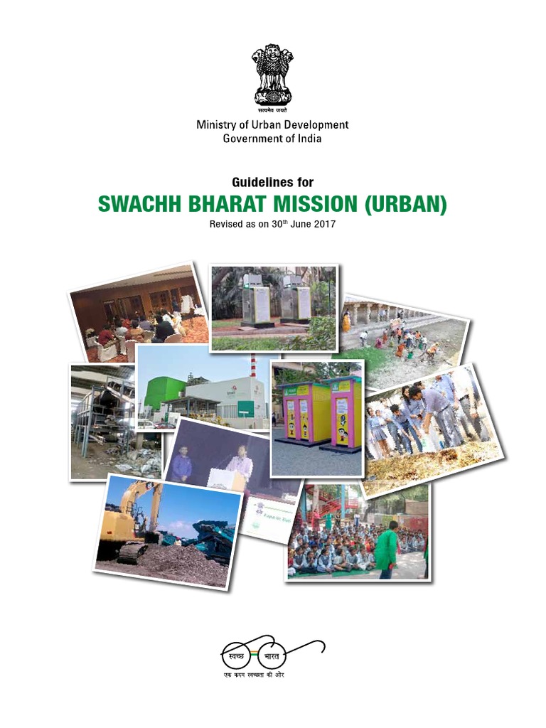 SBM Urban Guidelines Overview | PDF | Toilet | Sanitation