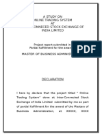 Online trading system projrct report.doc