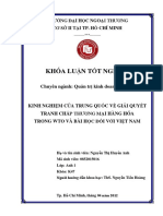 Kinh Nghiem Cua TQ Ve Giai Quyet Tranh Chap TMHH Trong WTO-NGUYEN THI HUYEN ANH - K47A1-9,9 PDF