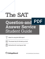 SAT - 2019 March Answers and Scoring