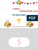 The Golden Bell Challenge 2019: Starters