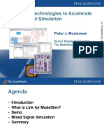 Advanced Technologies To Accelerate Mixed Signal Simulation: Pieter J. Mosterman