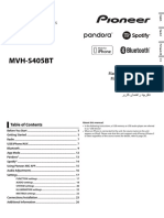 Pioneer Radio Manual and Dimensions PDF