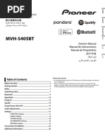 Pioneer Radio Manual and Dimensions PDF