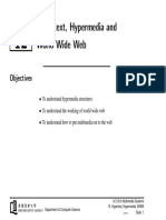 Unit 12 - Hypertext, Hypermedia and World Wide Web PDF