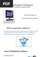 Application Software: Course: Information Technology in Business