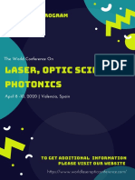 The World Conference On Laser, Optic Science & Photonics  (LSP  2020) - Spon