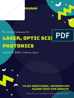 The World Conference On Laser, Optic Science & Photonics  (LSP  2020) - Tentative