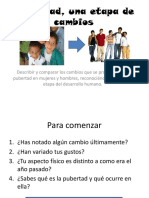 Pubertad, una etapa de cambios, 6to.ppt