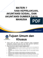 Akuntansi Keperilakuan, Akuntansi Sosial Dan Akuntansi Sumber Daya Manusia