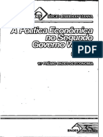 A Política Econômica No Segundo Governo Vargas 1951-1954 - P - Sem OCR PDF