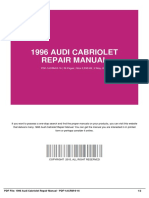 1996 Audi Cabriolet Repair Manual: PDF-1ACRM-8-16 - 39 Pages - Size 2,538 KB - 2 May, 2019