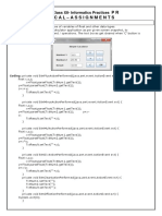 PR Actical - Assignments: Class XII-Informatics Practices