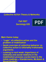 Collective Action Theory and Networks