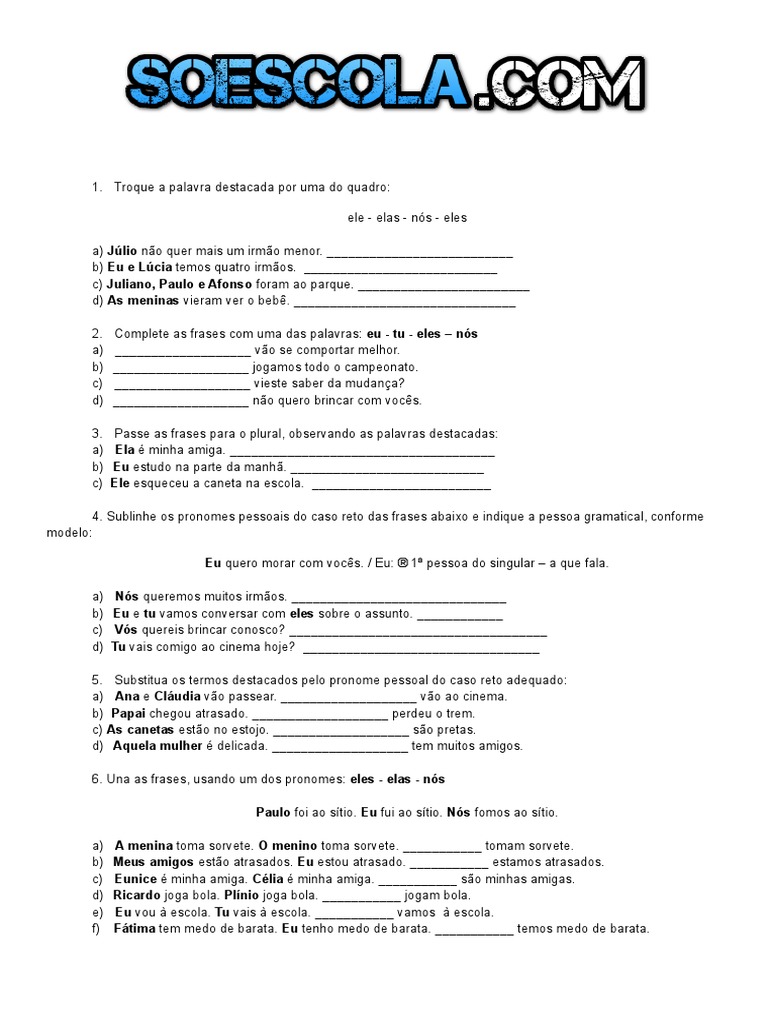 Português - Volume 3, PDF, Pronome