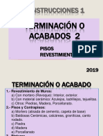 Clase 07 - Pisos y Revestimientos - 2019