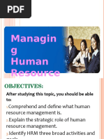 Managing Human Resources 