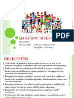 Managing Diversity: MGMT 201 Discussed By: Aileene A. Hermosilla Maylani J. Saludaga