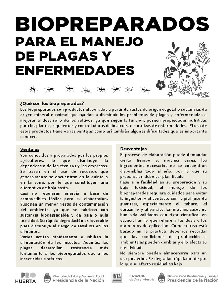 Cartilla Biopreparados | PDF | Insectos | Plantas