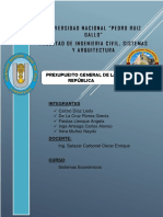 Presupuesto General