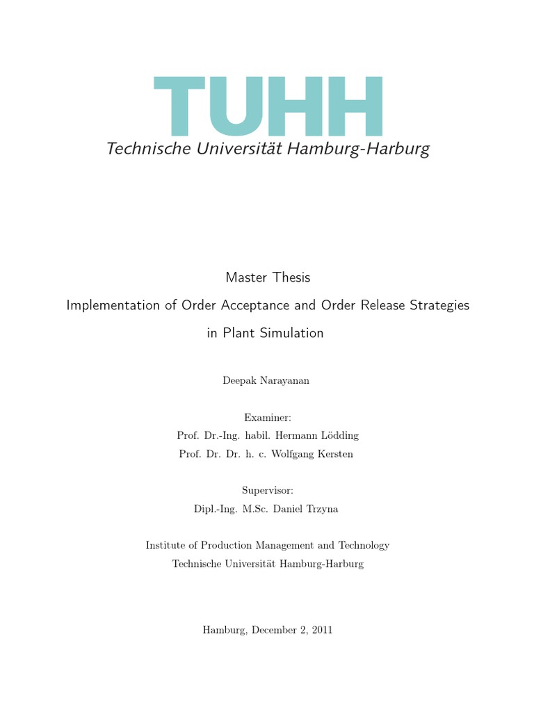 master thesis in