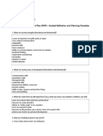 Personal Development Plan (PDP) - Guided Reflection and Planning Template