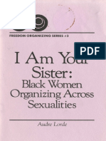 I Am Your Sister: Black Women Organizing Across Sexualities - Audre Lorde