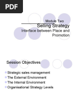 Interface Between Place and Promotion: Selling Strategy