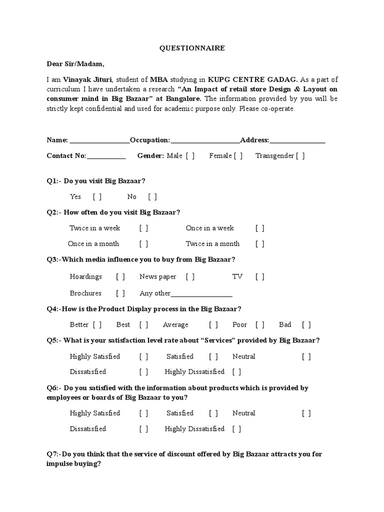 BB Quetionnarie | PDF | Business Economics | Business