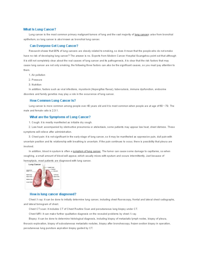 Lung Cancer | PDF | Lung Cancer | Biopsy