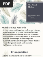 The Mixed Method Report