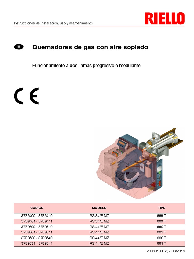 Riello Libretto Installatore Rs 34 44 e MZ 20068133 2 Es Rev2 | PDF ...