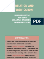 Correlation and Diversification: Nur Balqish Izzati Nur Izzaty Mohammad Syamir Hilmi Muhammad Hakimi