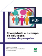 Diversidade e o Campo Da Educação - Relatos de Pesquisa