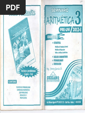Cuzcano Seminario De Aritmetica N 03