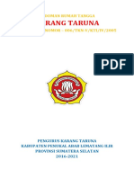 Pedoman Rumah Tangga Karang Taruna 2019