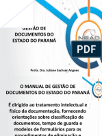A Gestão de Documentos Do Estado Do Paraná