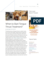 When To Start Tongue Thrust Treatment