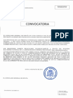 Convocatoria Oficial (Oferta de Trabajo) 14-05-2019 CONSULADO de España en Lyon