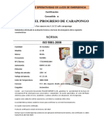 Certficado de Operatividad de Luces de Emergencia