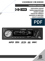 Manual de Utilizare Radio Auto mp3 Sal Voxbox VB 2200 PDF