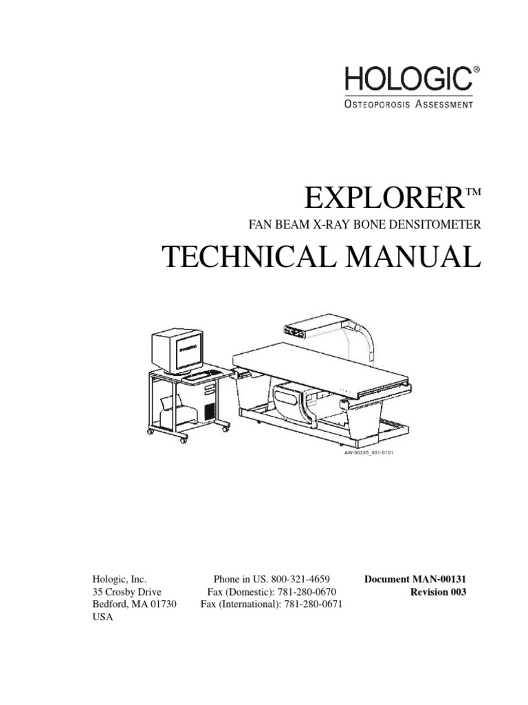 Explorer Fan Bean X Ray Bone Densittometer Technical Manual Pdf Image Scanner Personal Computers