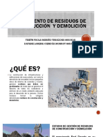 Tratamiento de Residuos de Construcción y Demolición