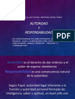 Autoridad y Responsabilidad