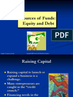 Sources of Funds: Equity and Debt