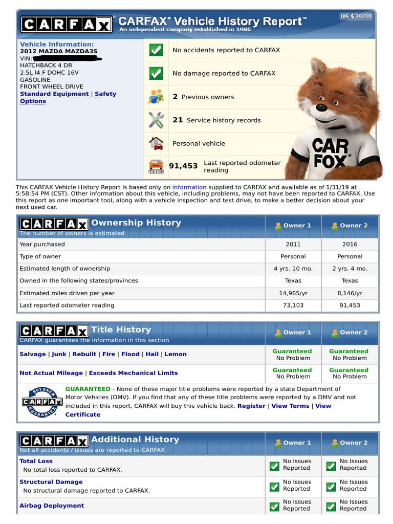 Carfax | PDF | Chrysler | Dodge