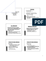 Review: Electric Circuits ECSE-2010-04 Fall 2001 Class 18