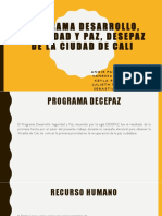 Programa Desarrollo, Seguridad y Paz, Desepaz